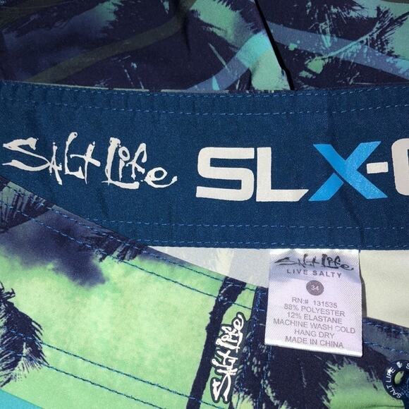 Mens Salt Life Vapor Stretch Palm Tree Size 34 - Picture 5 of 9